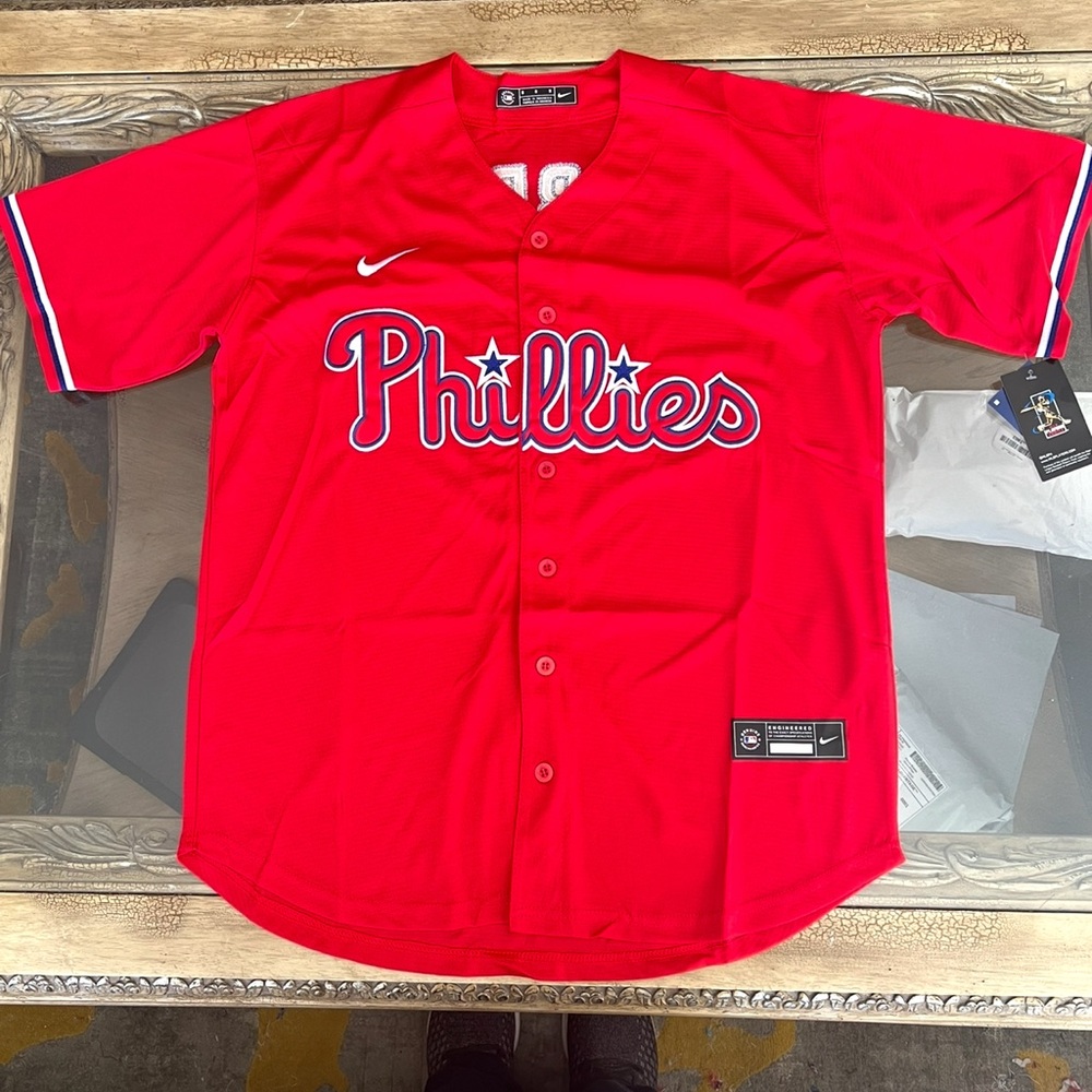 Bryce Harper Jersey NEW Mens Large Red Philadelphia Phillies